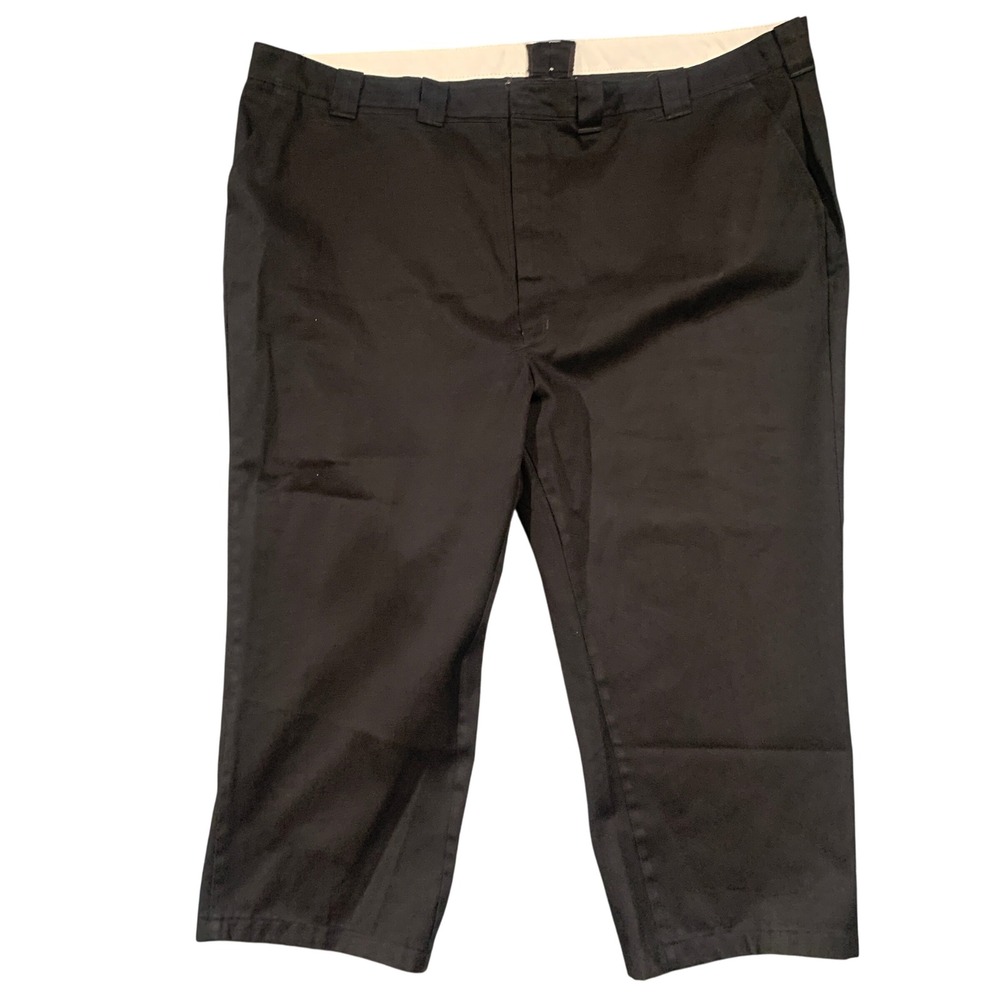 Vintage Red Kap Work Pants Black Twill Straight Leg Mens 56x37 Actual: 54x25